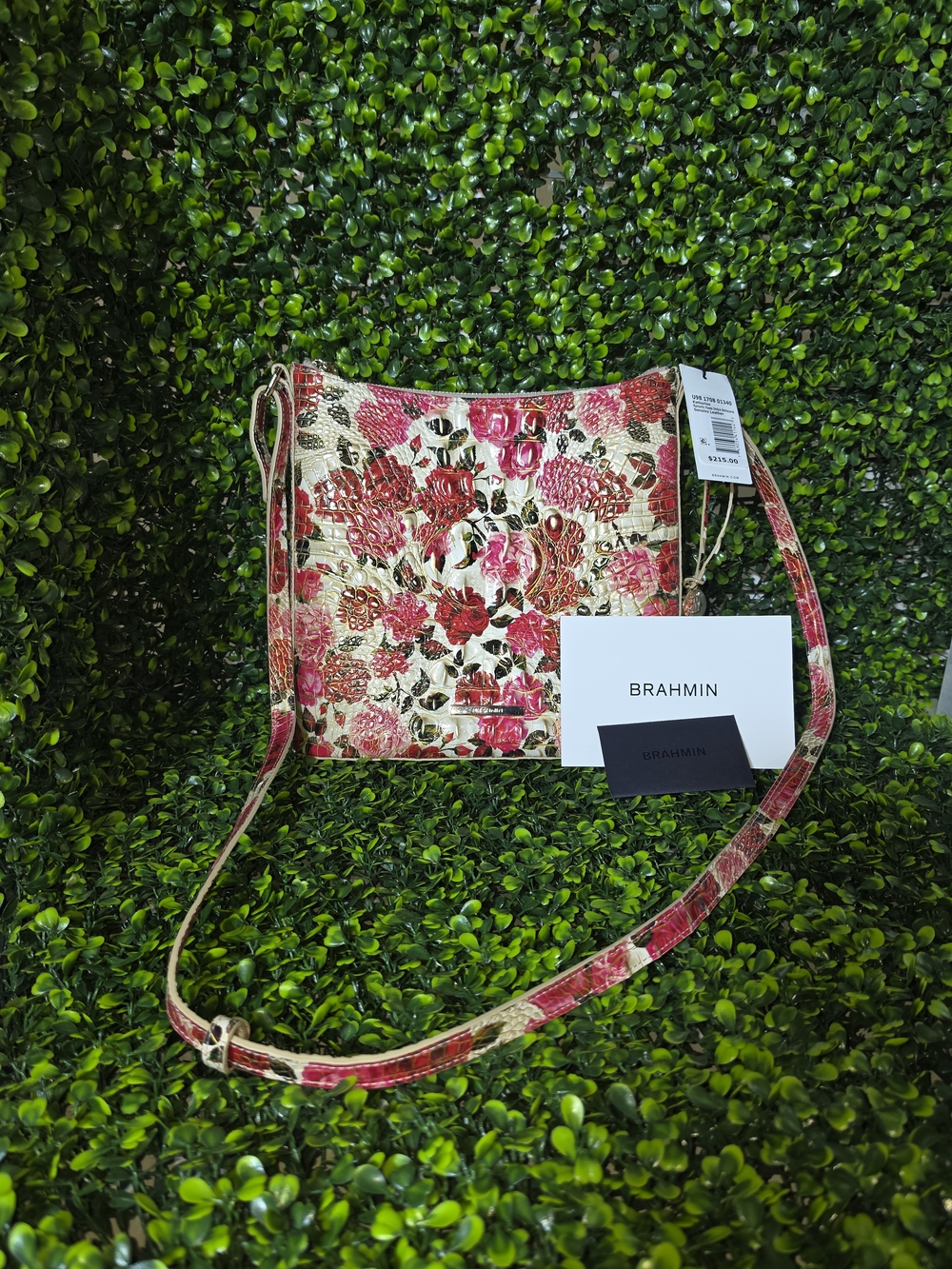 NWT Brahmin Katherine Crossbody in Romantic Roses Ombre Melbourne